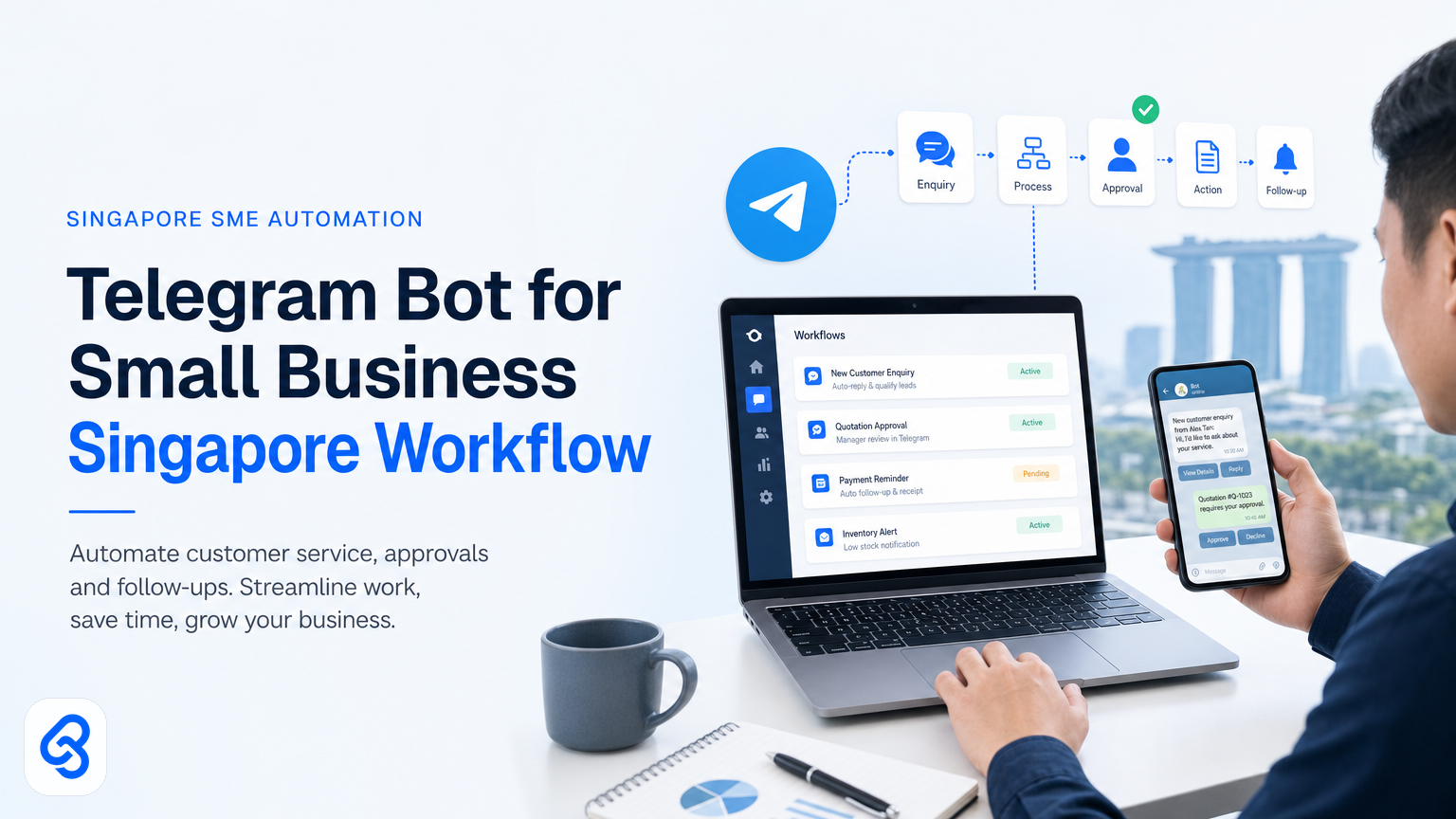 Telegram Bot for Small Business Singapore Workflow