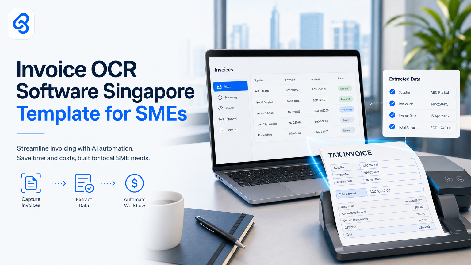 Invoice OCR Software Singapore Template for SMEs