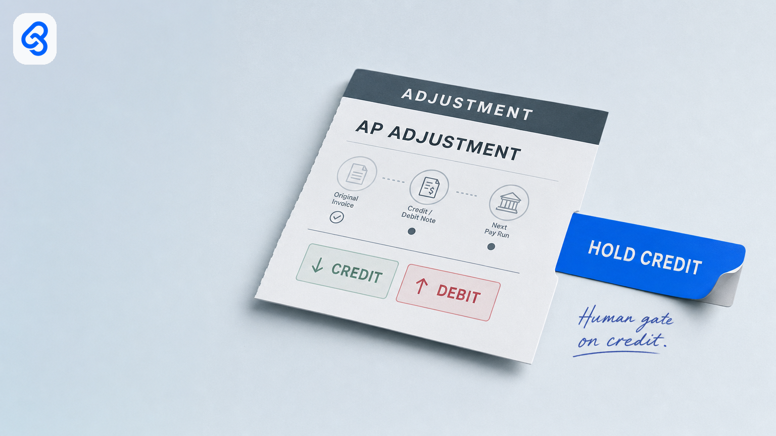 Credit note and AP adjustment workflow for Singapore SMEs: human gate on credit, not silent fix