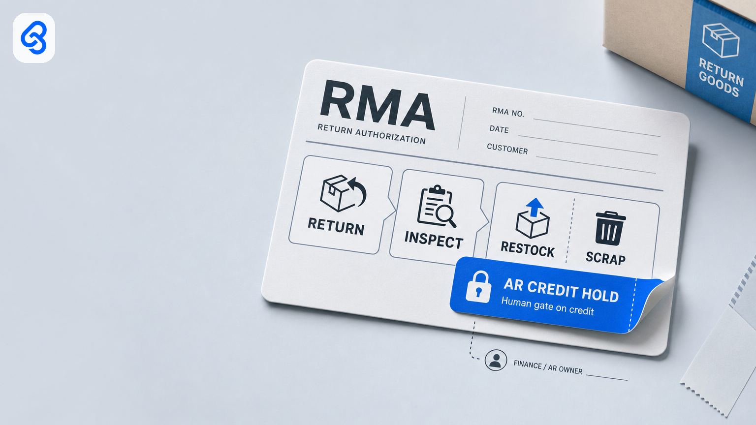 Customer returns and RMA exception workflow for Singapore SMEs: human gate on credit and scrap, not silent restock